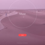 Minimal Interface. When you press the start button, a timer starts which is displayed in the circle. After every 25 minutes, there is a break of 5 minutes. The timer can be paused or stopped any time. Notice the inspirational quote at the bottom.